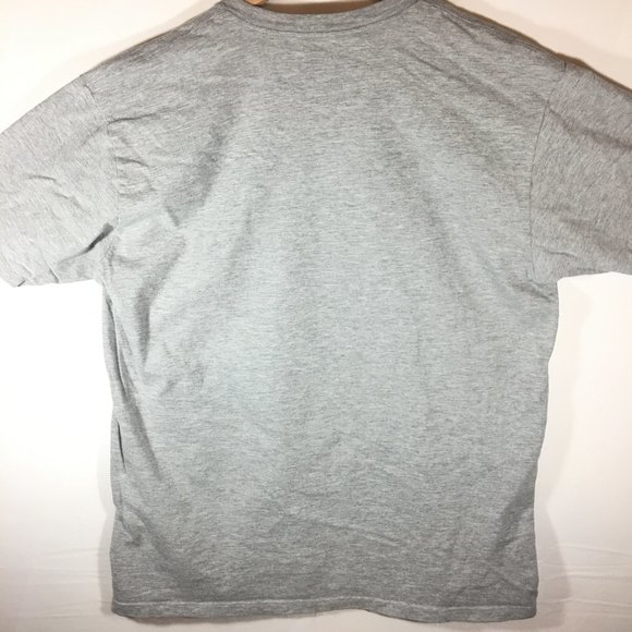 Awesome Sauce Women's Gray Large Short Sleeve Shirt Floral Penguin Chill Out - Picture 4 of 7